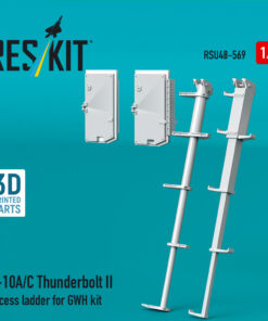 Alternative view of Reskit A-10A/C Thunderbolt II access ladder for GWH kit (3D Printed) (1/48) RSU48-0569