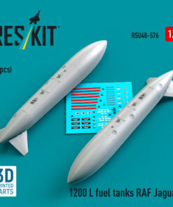 Reskit 1200 L fuel tanks RAF Jaguar (2 pcs) (3D Printed) (1/48) RSU48-0576