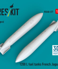 Reskit 1200 L fuel tanks French Jaguar (2 pcs) (3D Printed) (1/48) RSU48-0577