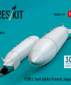 Alternative view of Reskit 1200 L fuel tanks French Jaguar (2 pcs) (3D Printed) (1/48) RSU48-0577