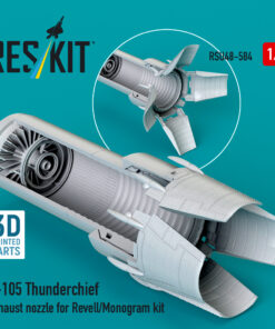 Reskit F-105 Thunderchief exhaust nozzle for Revell/Monogram kit (3D Printed) (1/48) RSU48-0584