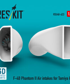 Alternative view of Reskit F-4B Phantom II Air intakes for Tamiya kit (3D Printed) (1/48) RSU48-0623