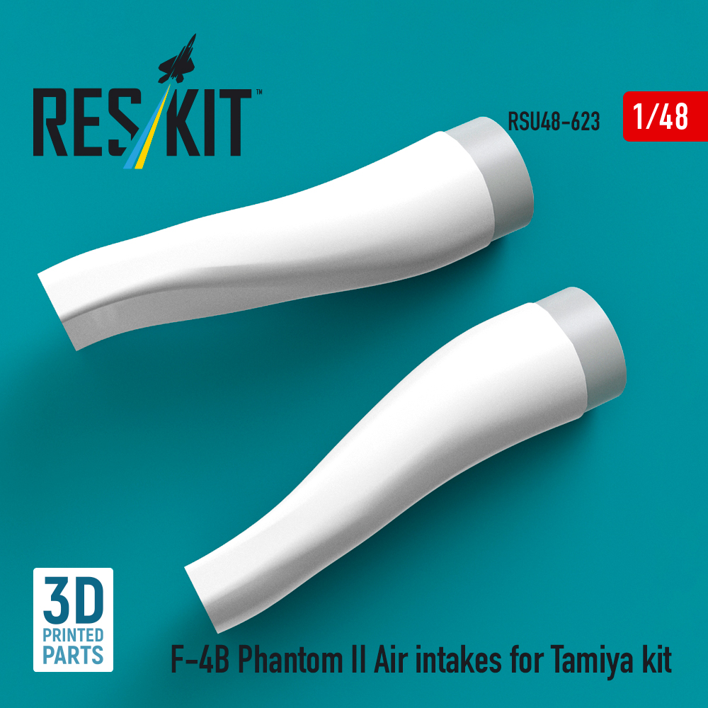 Reskit F-4B Phantom II Air intakes for Tamiya kit (3D Printed) (1/48) RSU48-0623 - Image 3