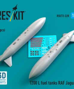 ResKit 1200 L fuel tanks RAF Jaguar (2 pcs) (3D Printed) (1/72) RSU72-0328