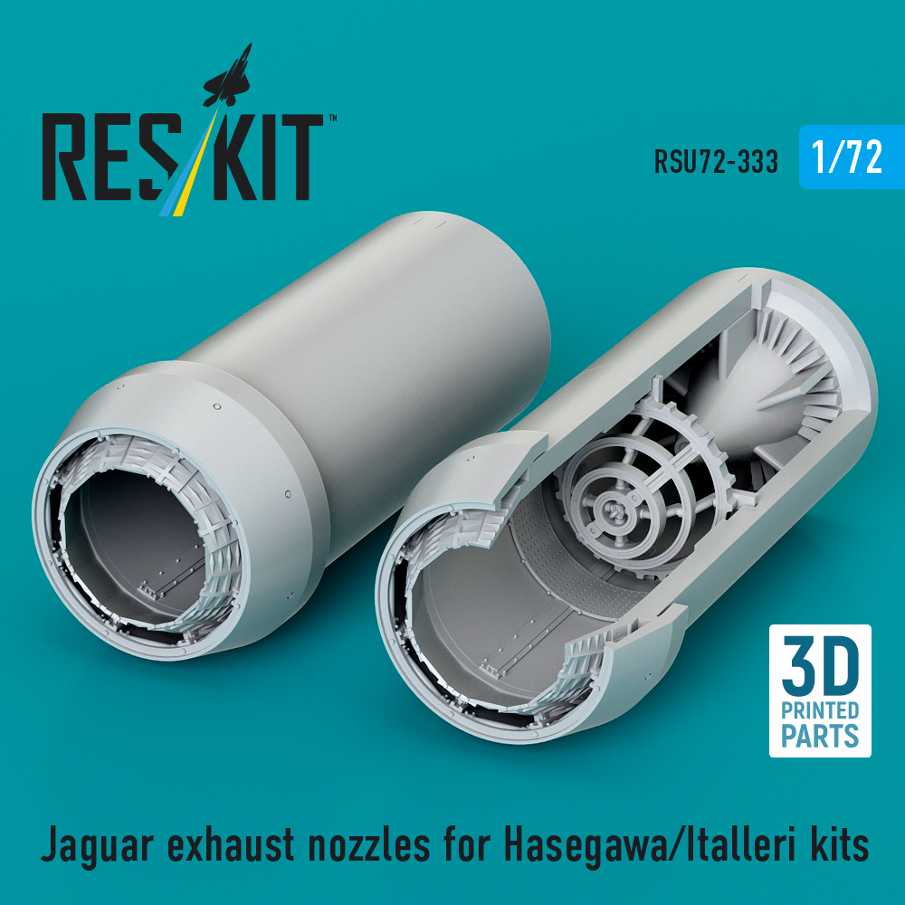 ResKit Jaguar exhaust nozzles for Hasegawa/Italleri kits (3D Printed) (1/72) RSU72-0333
