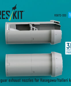 Alternative view of ResKit Jaguar exhaust nozzles for Hasegawa/Italleri kits (3D Printed) (1/72) RSU72-0333