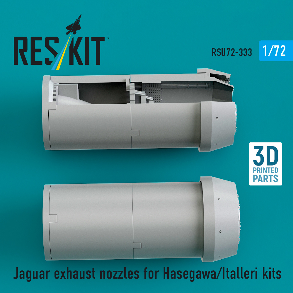 ResKit Jaguar exhaust nozzles for Hasegawa/Italleri kits (3D Printed) (1/72) RSU72-0333 - Image 2