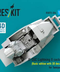 Alternative view of ResKit F-35C Lightning II cockpit (Basic edition with 3D decals) for Tamiya kit (3D Printed) (1/72)) RSU72-0334