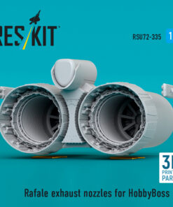 Alternative view of ResKit Rafale exhaust nozzles for HobbyBoss kit (3D Printed) (1/72) RSU72-0335